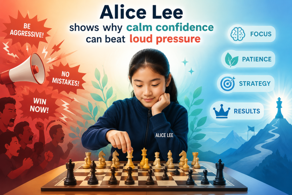 Alice Lee is one of the best junior girls in chess because her game has a rare mix of speed, control, and quiet strength. She does not need to make every game wild. She can press small edges, keep her pieces active, and make the other player solve hard problems for a long time.