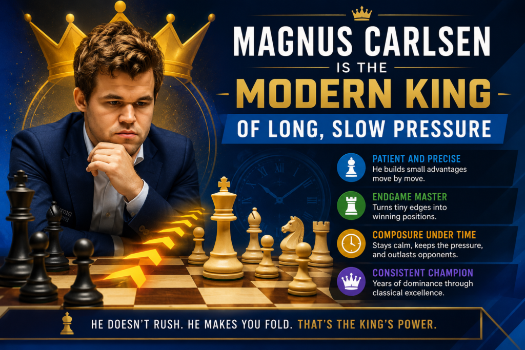 Magnus Carlsen is one of the first names people think of when they talk about classical chess. He became world champion in 2013 by beating Viswanathan Anand, then defended the title several times before choosing not to defend it in 2023.