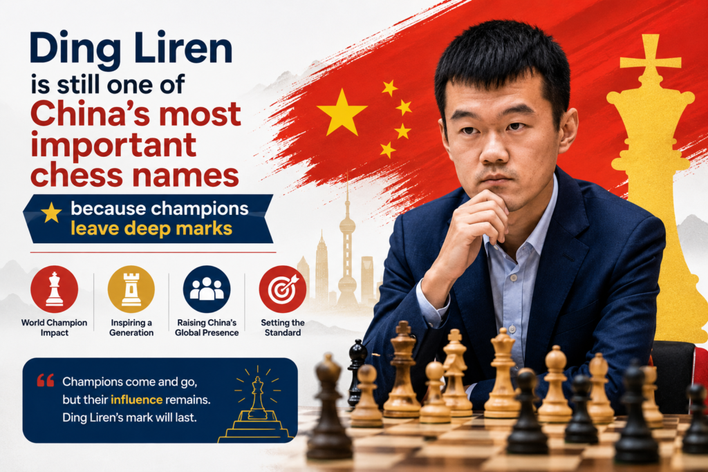 Ding Liren’s story is not only about ratings. It is about history. He became the first Chinese player to win the classical World Chess Championship title, and that changed how many people around the world looked at Chinese chess.