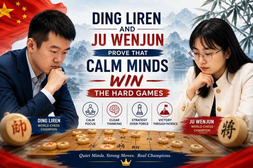 At the top level, everyone knows tactics. Everyone studies openings. Everyone can calculate deeply. So what separates the great players from the rest? Very often, it is the mind. Ding Liren and Ju Wenjun both show how much calm matters when the game is tense.