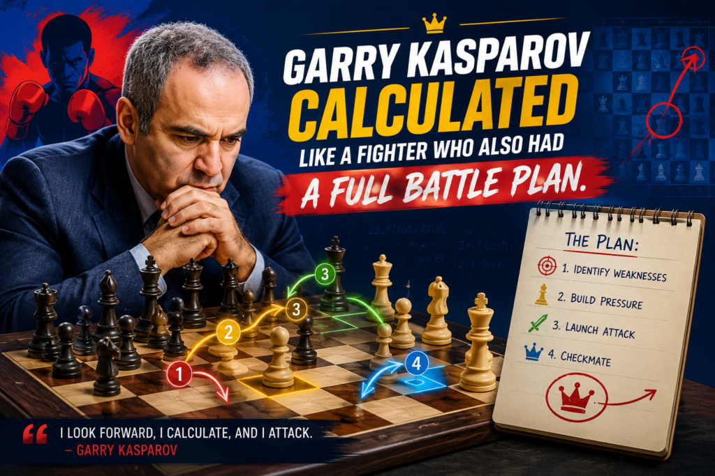 Garry Kasparov was not only a great calculator. He was a player who made calculation serve a bigger plan. His games often felt like a wave. First, he took space. Then he improved his pieces. Then he forced weaknesses. Then the tactics came like thunder.