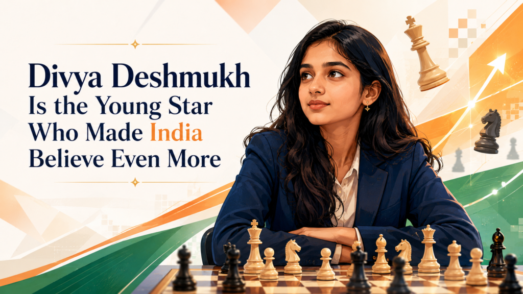 Divya Deshmukh has become one of the most exciting young players in Indian chess. She plays with confidence, and she has already shown that she can win when the stage is huge. That is rare.