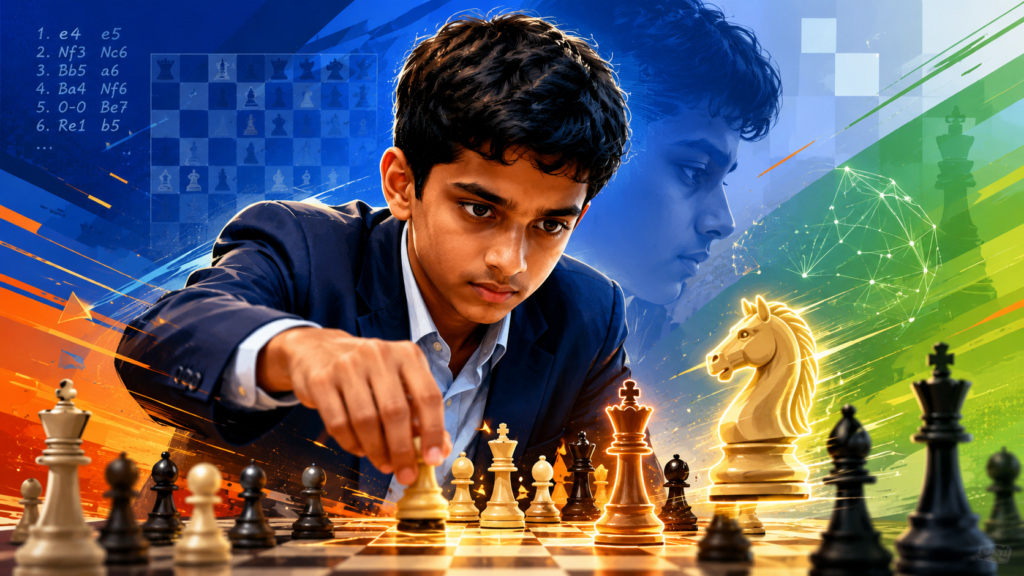 Nihal Sarin is one of India’s most exciting players because he combines speed with deep skill. He became famous very young, but his growth has continued into the top level. His games often show quick vision, strong tactics, and a natural feel for active pieces.