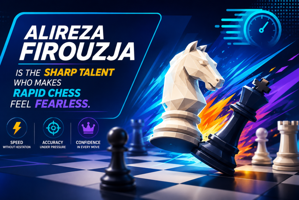 Alireza Firouzja is one of the most exciting players of his generation. He plays with energy, confidence, and a strong attacking feel. When he is at his best, his games can feel like a storm. Pieces fly to active squares. Pawns push forward. The opponent is forced to defend move after move.