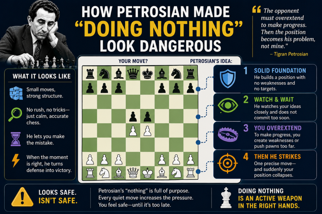 Some moves in chess look quiet from the outside. A king moves one square. A rook slides to a safer file. A pawn protects a square. A knight steps away from danger. To a beginner, these moves may look like nothing.