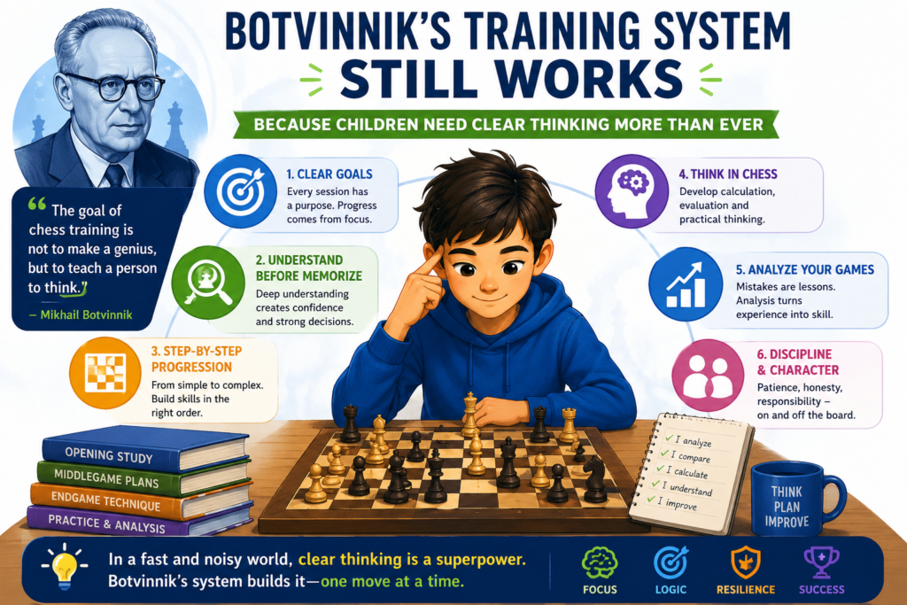 Today’s children live in a world full of speed. Games are fast. Videos are short. Many things fight for their attention. Chess gives them something different. It asks them to slow down. It asks them to look carefully. It asks them to think before they touch.
