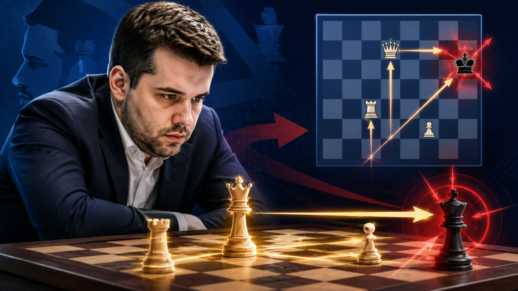 When people think about Nepomniachtchi, they often think about fast attacks and sharp middle games. But a big part of his danger is that he can carry pressure into the endgame too. Even when queens come off the board, the game is not always peaceful. 