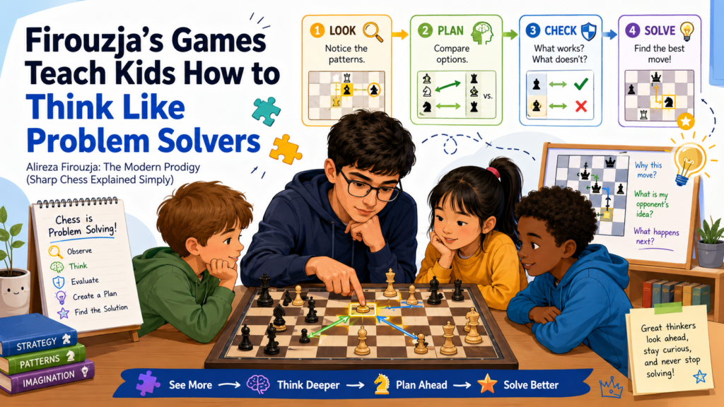 The best reason to study Firouzja is not to copy every move. That would be too hard, and it would miss the point. The best reason is to learn how a strong player solves problems.