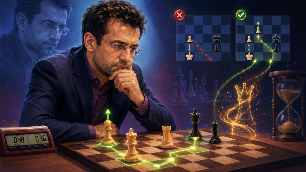 A lot of players can get a good position, but they cannot finish the game. They win a pawn, then relax. They get a better rook, then trade into the wrong ending. They create a passed pawn, then push it too soon. Aronian’s endgames are useful because they show how to keep control when the advantage is small.