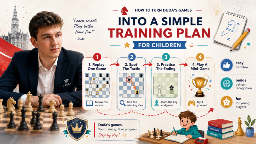Studying a top player can feel too hard for a child at first. The moves may look deep. The plans may not be clear. The child may wonder, “How can I play like that?” The answer is simple. They do not need to copy every move. They need to copy the habits.