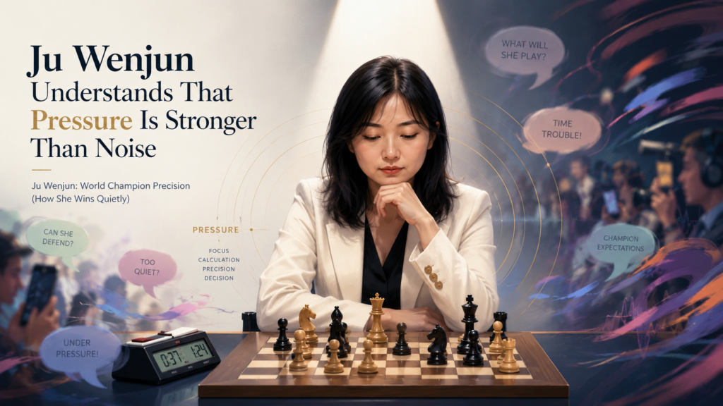 A loud move can look scary for one turn. A quiet pressure move can stay scary for the rest of the game. This is one of the biggest reasons Ju Wenjun is so hard to play against. She does not always try to win right away. 