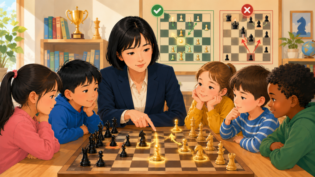Many young players think they must force something to happen in every position. They want a check. They want a capture. They want a direct threat. If none of those moves works, they feel stuck. Ju Wenjun’s chess gives them a better way to think. She shows that you can win without pushing the game too hard.