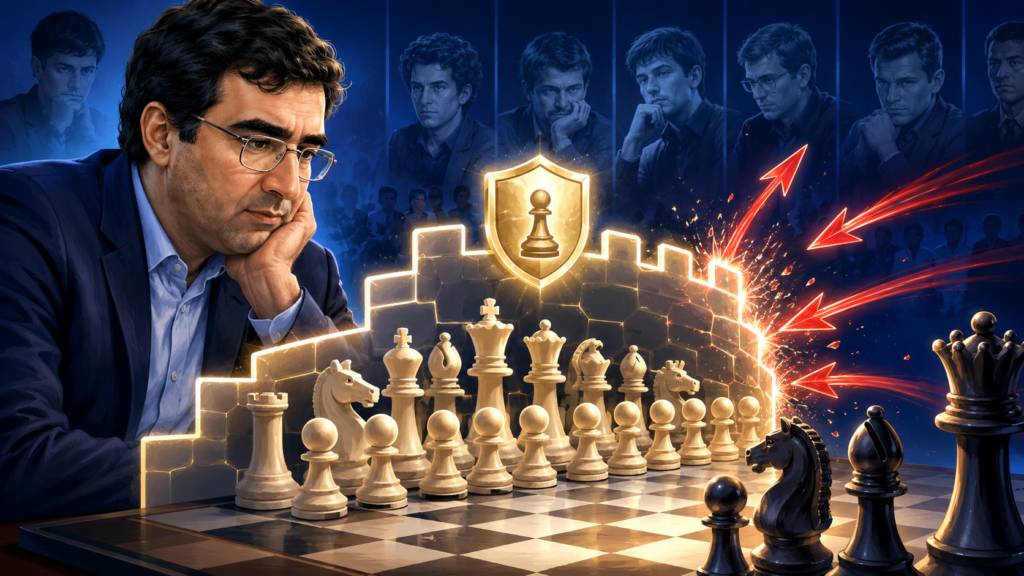 Defense in chess is often misunderstood. Many players think defense means they are in trouble. They think it means they have failed to attack. Kramnik showed something very different.