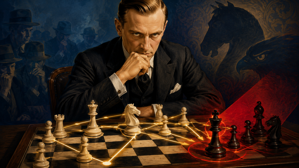 Alekhine’s chess did not begin with a sacrifice. It began with pressure. That is the first big lesson. Many young players see a famous attacking game and think, “I should give up abishop and checkmate!” But strong attacks do not work like that.