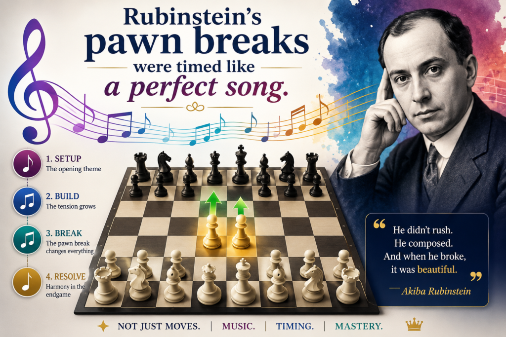 A rushed pawn move can create holes. It can leave a weak square. It can give the other side counterplay. But a well-timed pawn break can open a file for the rook, free a bishop, create a passed pawn, or force the opponent into a worse ending.