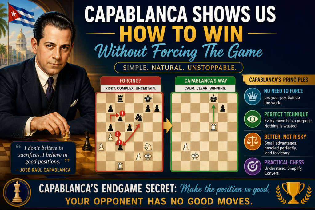 Many young players think winning means attacking all the time. They want checks. They want queen moves. They want big threats. That can be fun, but it can also lead to rushed moves and missed chances.