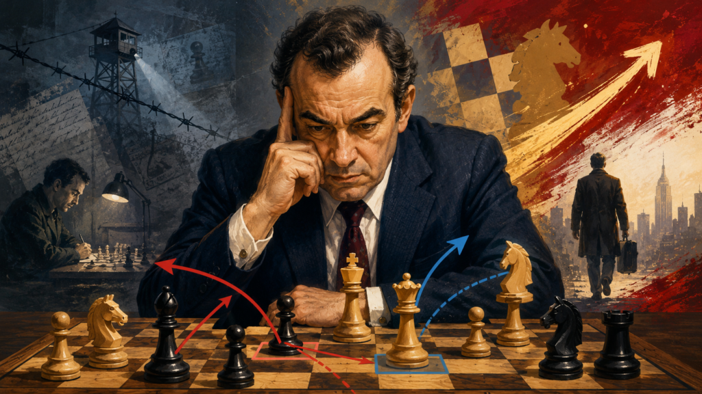Korchnoi’s fighting style did not come from a chess book. It came from life. He was born in Leningrad in 1931, and when he was still a child, he lived through the terrible Siege of Leningrad during World War II.