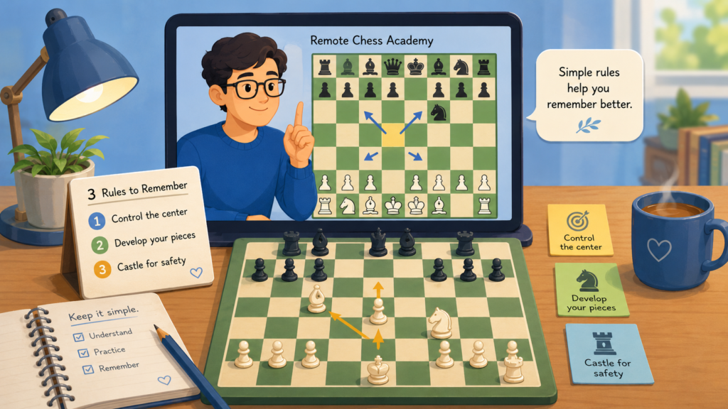 Remote Chess Academy is connected with Grandmaster Igor Smirnov, and its YouTube channel shares free video lessons on chess strategy, openings, traps, and common mistakes.