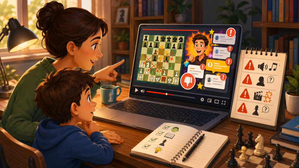 Not every chess video that says “beginner” is truly beginner-friendly. Some videos use hard words too soon. Some move too fast. Some teach tricks without teaching the reason behind them. Some make beginners feel that chess is only about traps and quick wins.