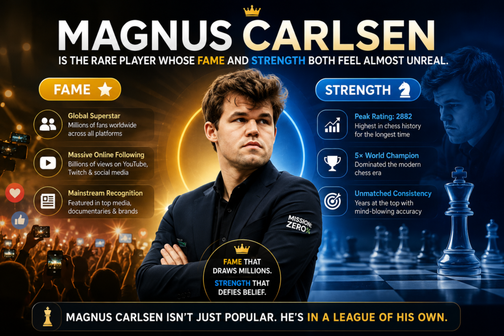 Magnus Carlsen is one of the easiest names to start with because his fame and strength are both massive. Even people who do not follow chess closely often know his name.