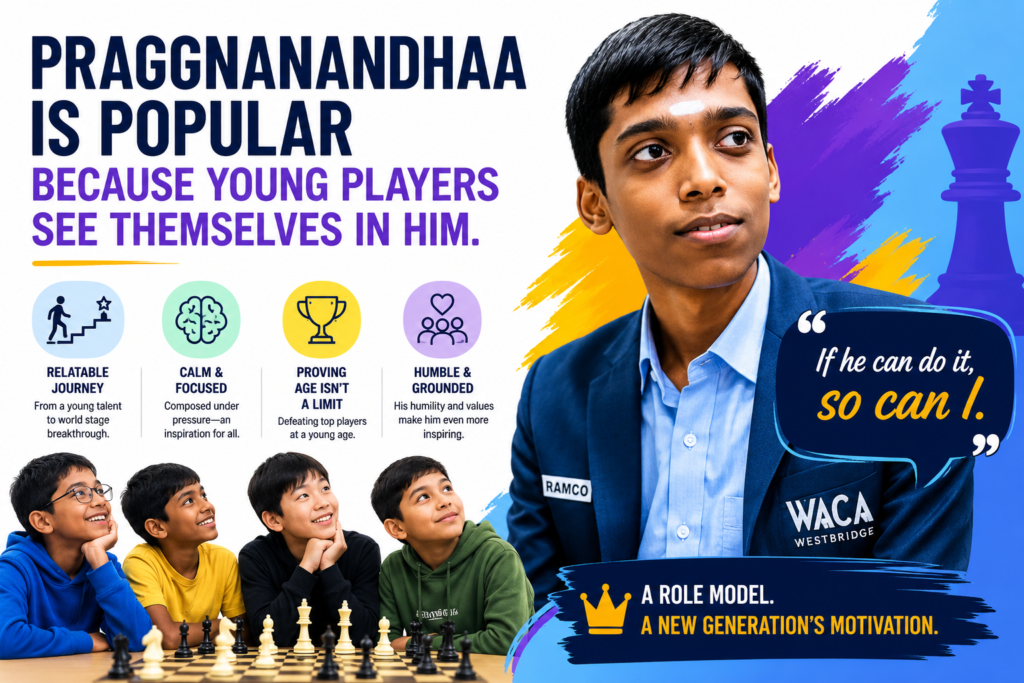 Rameshbabu Praggnanandhaa, often called Pragg, is one of the most loved young chess players in the world. His fame is especially strong in India, but it also reaches far beyond one country. Many young students like him because he feels relatable. 