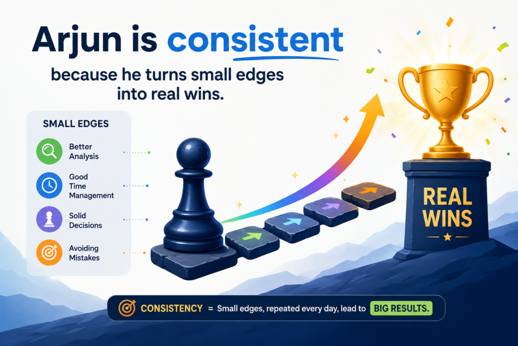 One big sign of an elite player is the ability to win slightly better positions. At beginner level, games are often decided by big blunders. Someone hangs a queen. Someone misses mate. Someone forgets a piece. But at higher levels, the chances are smaller. A player may only get a tiny edge.