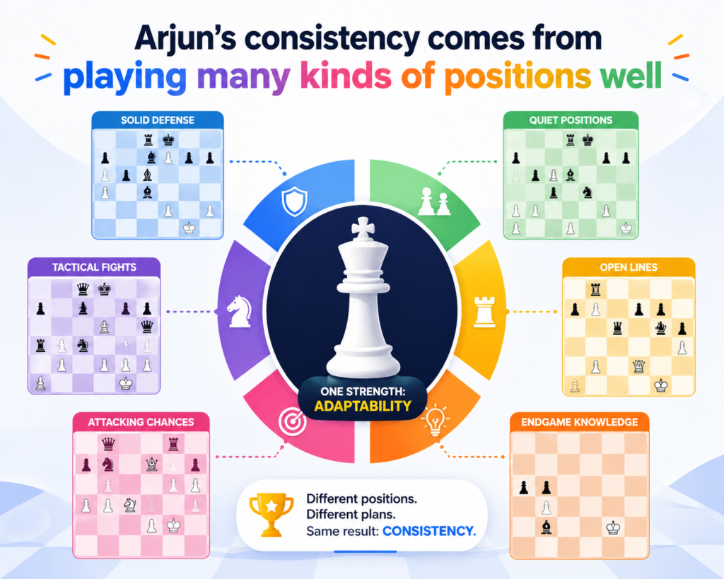A lot of players are strong only when the game goes their way. Some players love attacks but feel lost in slow positions. Some players enjoy endgames but get scared when the board becomes sharp.