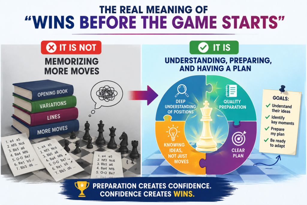 When people hear that Anish Giri is a “prep monster,” they may think it only means he knows many opening moves. That is only a small part of the truth. Real preparation is not just memory. Real preparation is understanding.