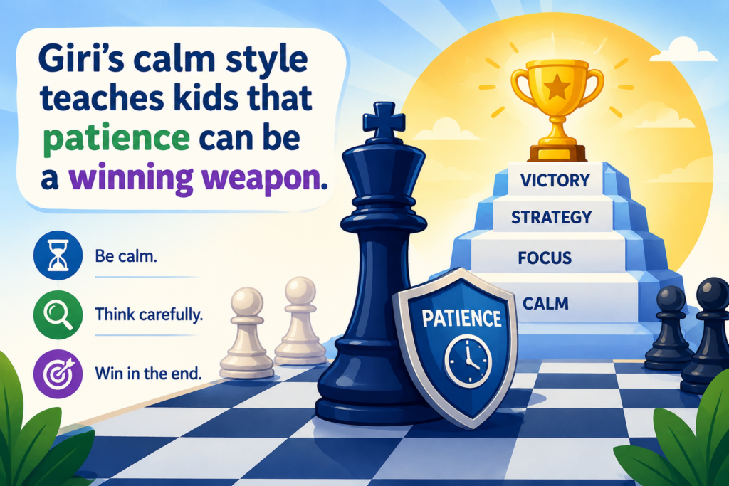 Anish Giri is often seen as a very solid player, but “solid” should not mean boring. In strong chess, solid means hard to break. It means your pieces support each other. It means your king is safe. It means your moves have a point. It means your opponent does not get free chances.