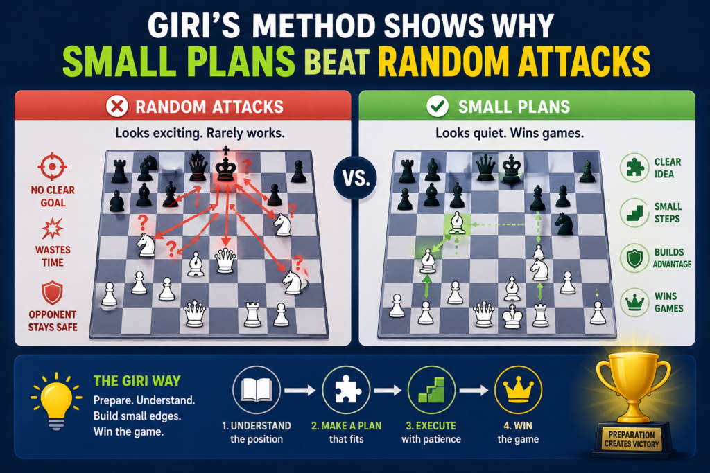 A lot of children love attacking. That is one reason chess feels so exciting. They want to check the king, win the queen, and finish the game fast. This energy is wonderful. It should not be killed. But it must be guided.