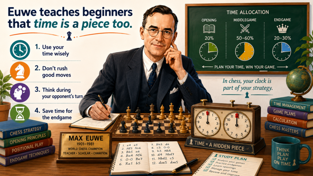 Many beginners think chess time only matters in fast games. They believe the clock is just something that sits beside the board. But time is part of the game. If a child moves too fast, they miss danger. If they think too long on every move, they may panic later. 