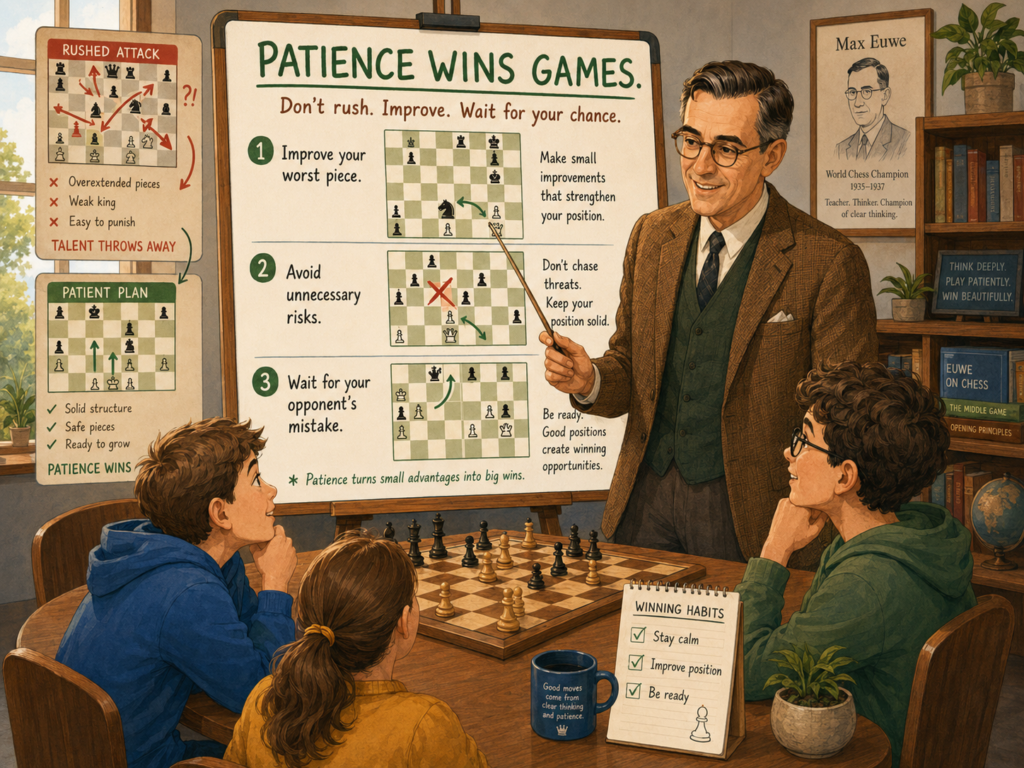 A lot of children want to win quickly when they first learn chess. They want a fast checkmate. They want to trap the queen. They want to feel the joy of a big move right away. That is natural. 