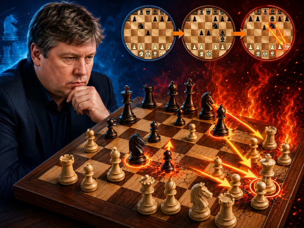Alexei Shirov is famous for attacking chess and bold ideas. His games often feel full of heat. He is the kind of player who can turn a normal position into a tactical battle very quickly. Because of that, his Sicilian games are exciting and useful for students who love sharp play.