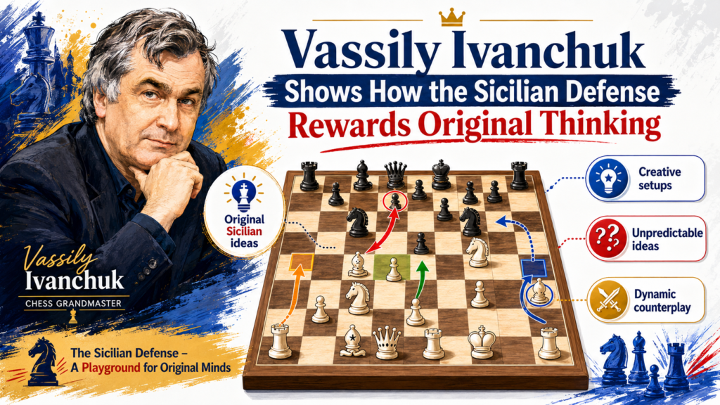 Vassily Ivanchuk is one of the most creative players in chess history. He has played many kinds of positions and has surprised even the strongest opponents with fresh ideas. His Sicilian games are interesting because they show how wide and rich this opening can be.