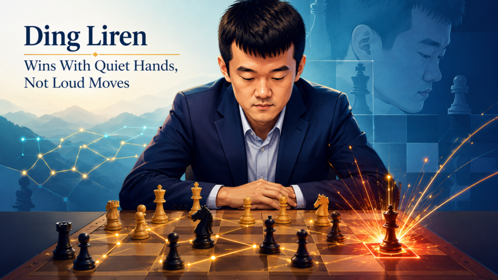 Ding Liren’s chess is not built on noise. Some players try to win by throwing pieces at the king from move ten. Some try to scare you with sharp lines they learned at home. Ding often does something very different.