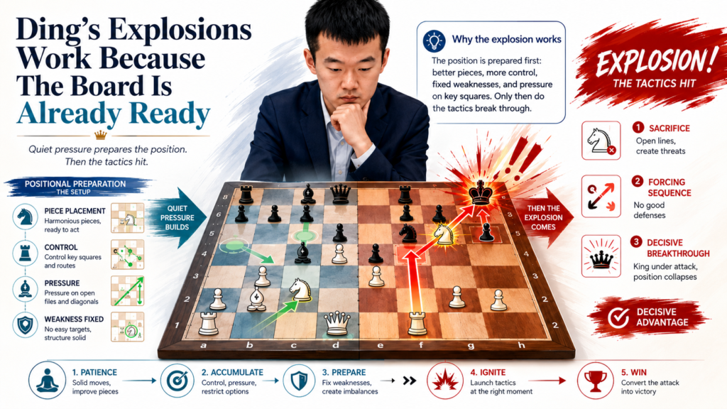 Then, in one moment, he finds a sharp move that changes the whole game. This is what makes his style so dangerous. His attacks do not come from nowhere. They come from pressure that was already growing.
