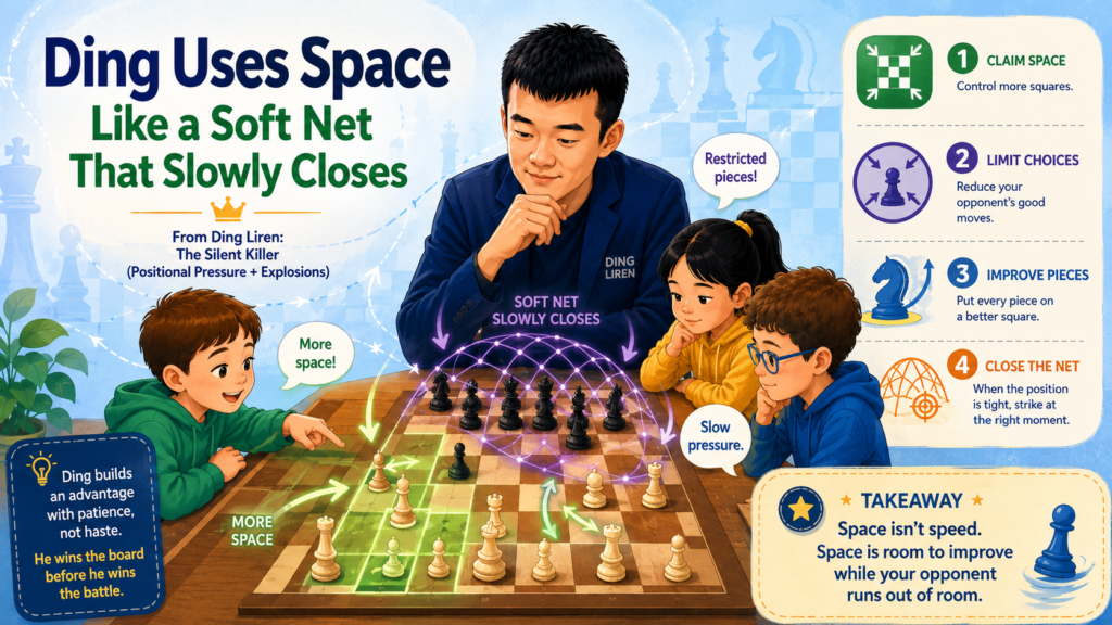 Space is one of the quiet weapons in chess. It does not always win material right away, but it changes how the other player feels. When you have more space, your pieces can breathe. When your opponent has less space, their pieces step on each other.