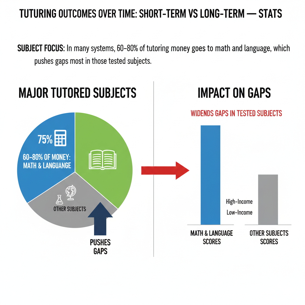 Over years, the effect compounds. Children with constant math and language help move into higher tracks, win more teacher attention, and feel confident in class. Children without it may avoid hard questions, guess more on tests, and feel that these subjects are “not for them,” even when they have real potential.