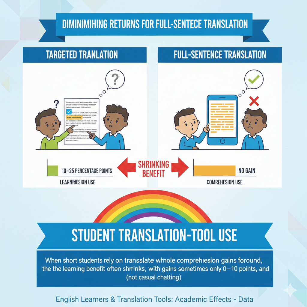 Set a clear limit that is easy to follow. Tell your child they may translate only one sentence per paragraph, and only if they truly cannot understand it. The rest must be read in English. This keeps English in charge while still giving help when needed.