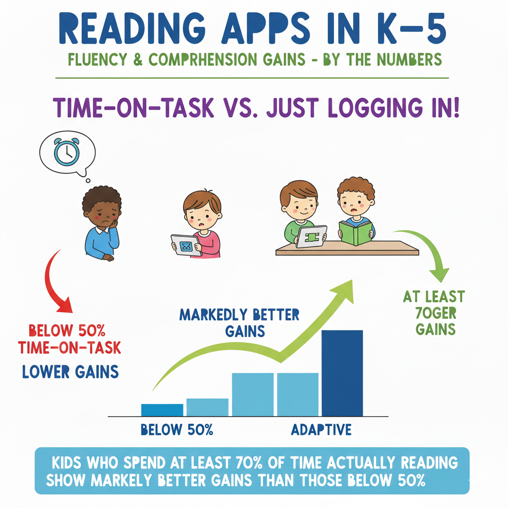 To improve time-on-task, create a calm reading space. Remove toys and extra screens. Encourage your child to complete one full lesson before exploring other app features.