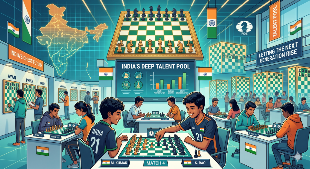 Raunak Sadhwani is a good example of why India’s chess future looks so strong. He may not always be the first name in big headlines, but he is part of the deep group of Indian players who can compete at a high level and keep pushing the country’s standard up.