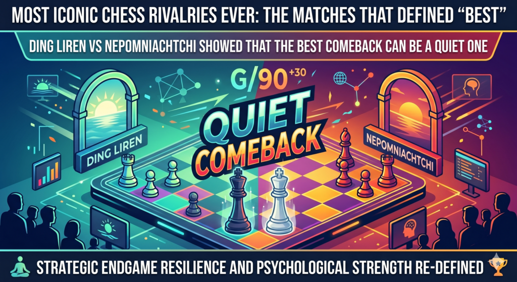 Ding Liren vs Ian Nepomniachtchi in the 2023 World Championship gave chess fans one of the most emotional title matches of modern times. Magnus Carlsen had chosen not to defend his title, so the match opened the door for a new champion.