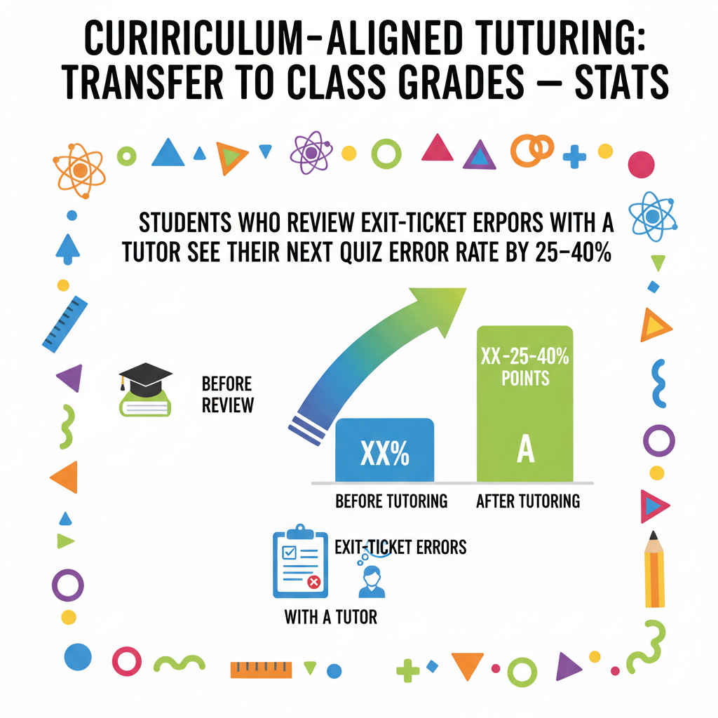 Ask your child to snap a photo of the exit ticket after class. Share it with the tutor before the session. Begin with a ninety-second read to mark the wrong steps with simple codes such as sign, step, word, or unit. Choose the top two error types.