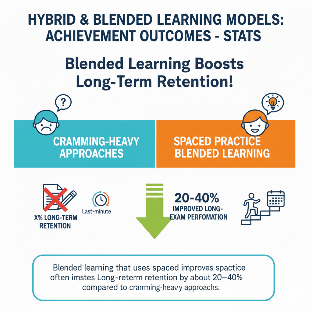 Spaced practice works because the brain needs time between reviews to strengthen memory. When you recall something after a gap, the brain works harder, and that effort locks the memory in. This is why short reviews spread out can beat long study sessions.