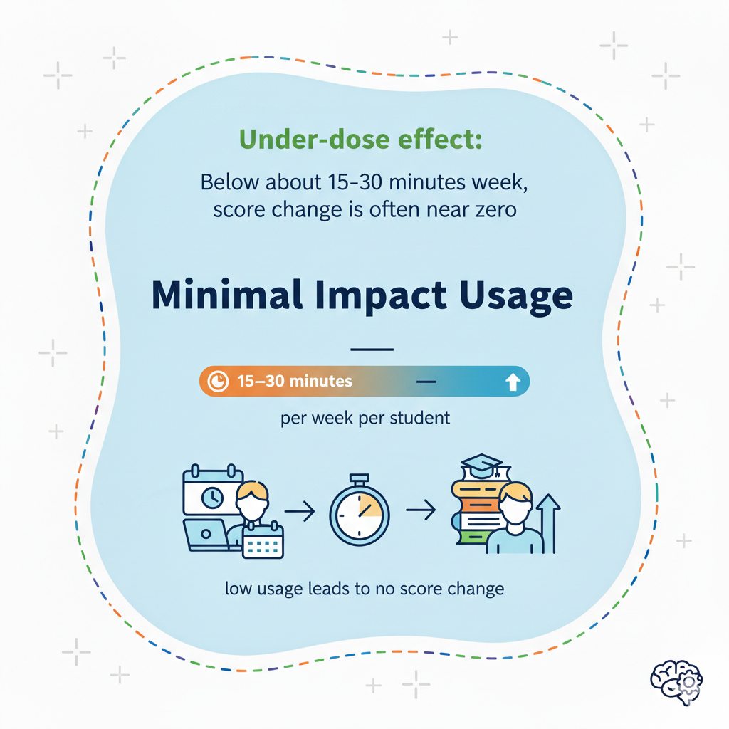 Low usage often gives families a false sense of effort. A child may say they “used the app,” but if it was only ten minutes once a week, real growth is unlikely.