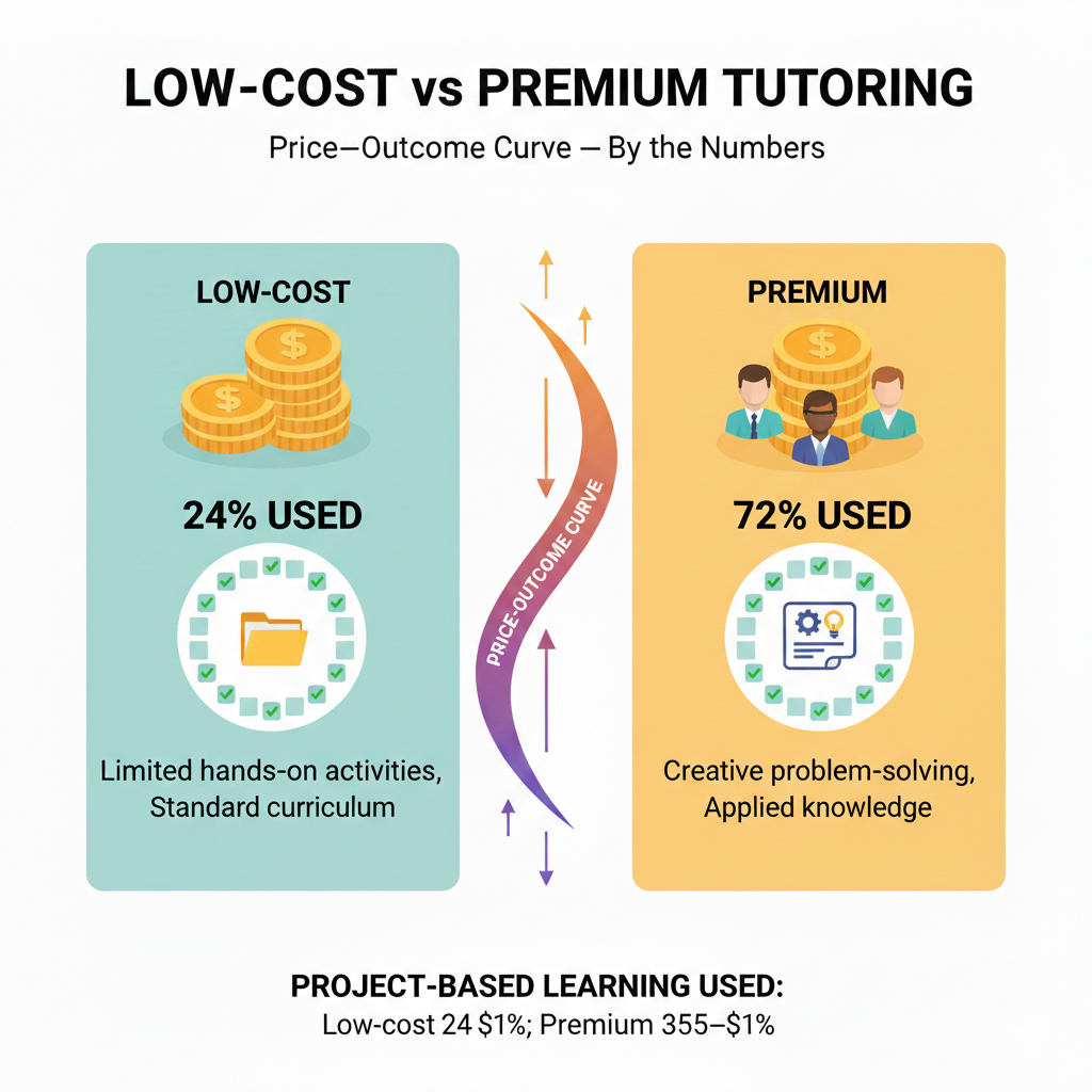 That can lift basic accuracy, but it may not build transfer, the ability to use a skill in a new context. A high usage rate means students often build things, like a math investigation, a science mini-lab, an essay with sources, or a working app.