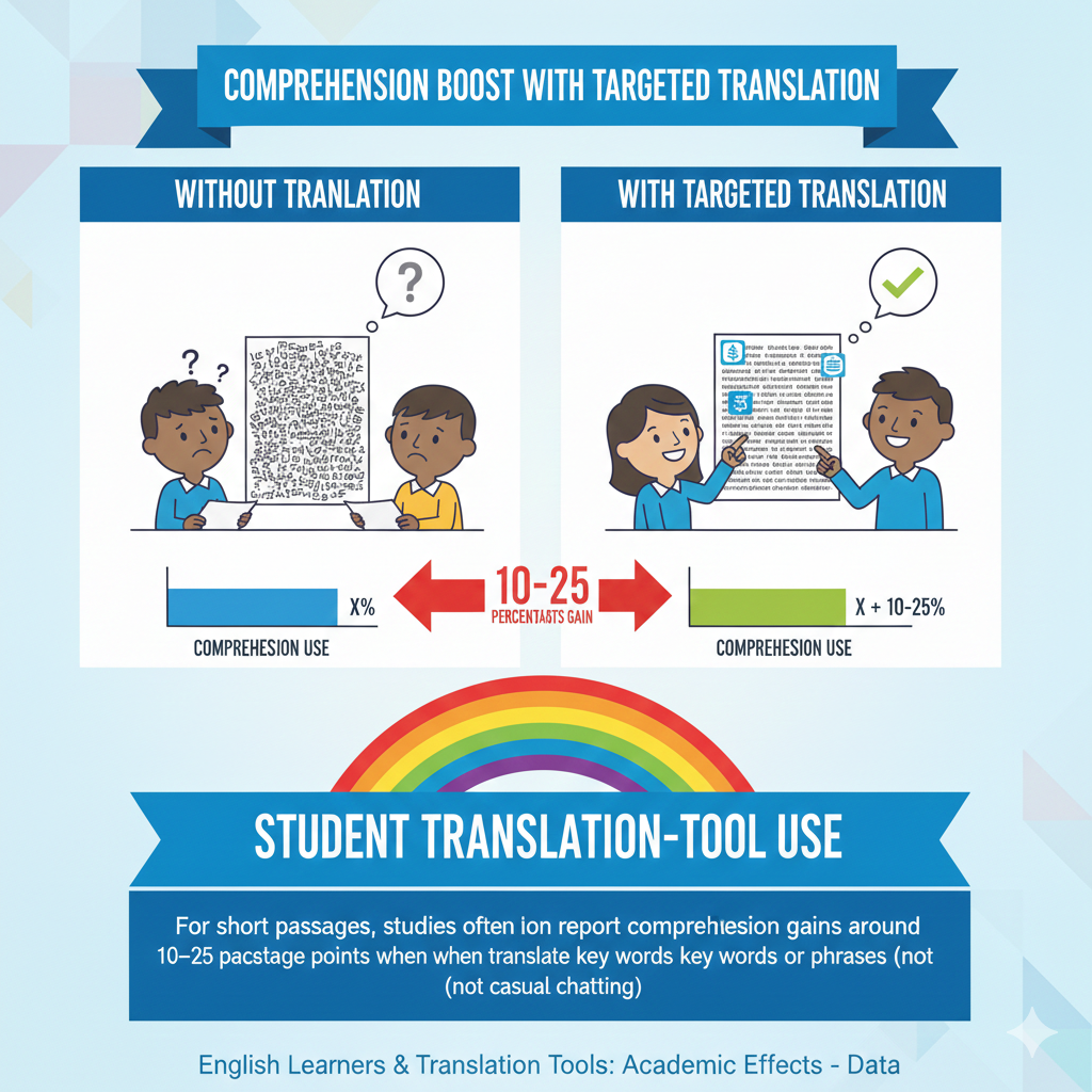 Teach your child to spot “meaning carriers.” These are words like because, therefore, however, unless, and words that name the main topic like pollution, migration, photosynthesis, or fractions. Tell your child to translate those first. Then read the sentence again in English and see if it makes sense.