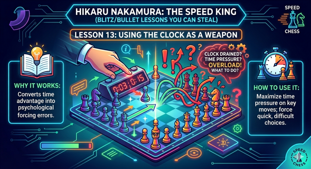 In blitz and bullet, a good move is not always the deepest move. Sometimes the best practical move is the one that keeps pressure on the board and makes the other player spend time.