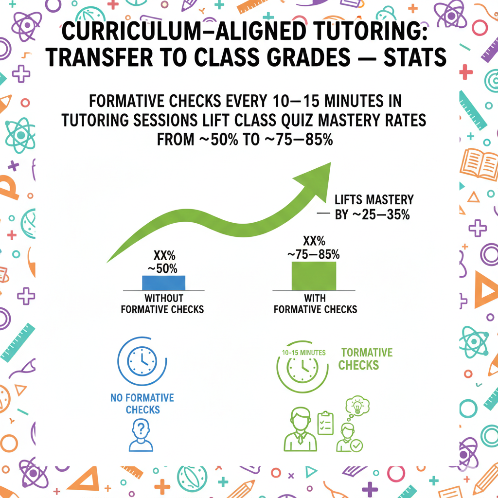 This creates a staircase of correct steps. By the time a quiz arrives, there are fewer weak links, so mastery rates rise.
