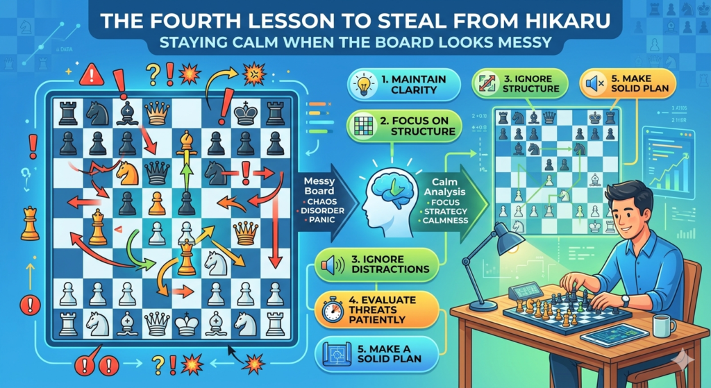 Fast chess gets messy. Pieces hang. Kings become weak. Pawns race down the board. One side attacks, then the other side attacks back. For many kids, this is when the brain turns foggy.